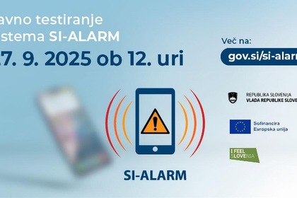 Prihajajoče testiranje sistema zgodnjega obveščanja v Sloveniji SI-ALARM